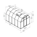 Serre de jardin en PVC et polycarbonate 6,65m² Eco Grow – RION
