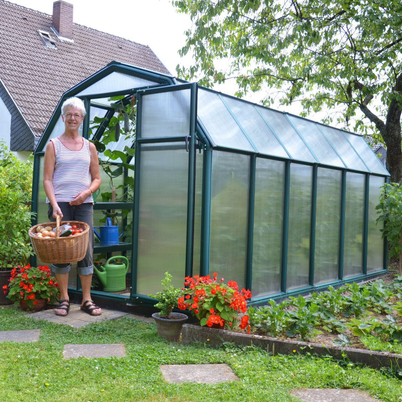 Serre de jardin en PVC et polycarbonate 7,89m² Eco Grow – RION
