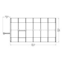 Serre de jardin en PVC et polycarbonate 7,89m² Eco Grow – RION