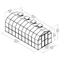 Serre de jardin en PVC et polycarbonate 16,93m² Grand Gardener – RION