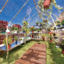 Serre de jardin en alu et polycarbonate 8,9m² Octave™ Silver – Canopia