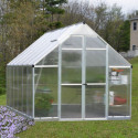 Serre de jardin en alu et polycarbonate 8,9m² Essence™ Silver – Canopia by Palram