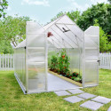 Serre de jardin en alu et polycarbonate 8,9m² Essence™ Silver – Canopia by Palram