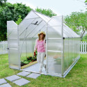 Serre de jardin en alu et polycarbonate 8,9m² Essence™ Silver – Canopia by Palram