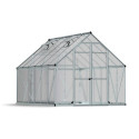 Serre de jardin en alu et polycarbonate 8,9m² Essence™ Silver – Canopia by Palram