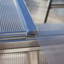 Serre de jardin en alu et polycarbonate 8,9m² Essence™ Silver – Canopia by Palram