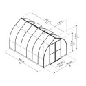 Serre de jardin en aluminium et polycarbonate 8,86m² Bella™ – Palram