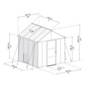 Serre de jardin en alu et polycarbonate 5,9m² Glory™ Premium – Palram