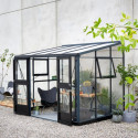 Serre Veranda aluminium anthracite et verre trempé 6,6m² Juliana	
