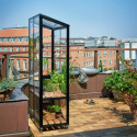 Serre urbaine en verre trempé avec roulettes City Greenhouse - Juliana
