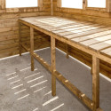 Etagères en bois traité pour serres en bois 9m² Gardy Shelter