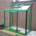 Serre adossée Miccolo 1,85m² en aluminium laqué et verre de sécurité 4mm – ACD  