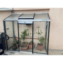 Serre adossée Miccolo 1,85m² en aluminium laqué et verre de sécurité 4mm – ACD  