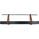 Jardinière déplaçable suspendue en aluminium laqué noir 360mm – Juliana