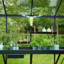 Jardinière déplaçable suspendue en aluminium laqué noir 760mm – Juliana