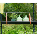 Jardinière déplaçable suspendue en aluminium laqué noir 760mm – Juliana