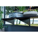 Support à étagère noir avec fixations 50cm - lot de 3 pièces - Juliana