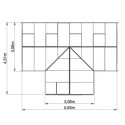 Orangerie La serre de Sophie 22,6m² aluminium et verre trempé 4mm avec embase – ACD Prestige Live