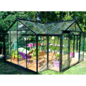 Orangerie La serre d’Hélène 15,79m² aluminium et verre trempé 4mm avec embase – ACD Prestige Live