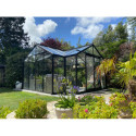 Orangerie La serre d’Hélène 15,79m² aluminium et verre trempé 4mm avec embase – ACD Prestige Live