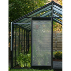Porte moustiquaire avec cadre en aluminium laqué pour serre Prestige-ACD