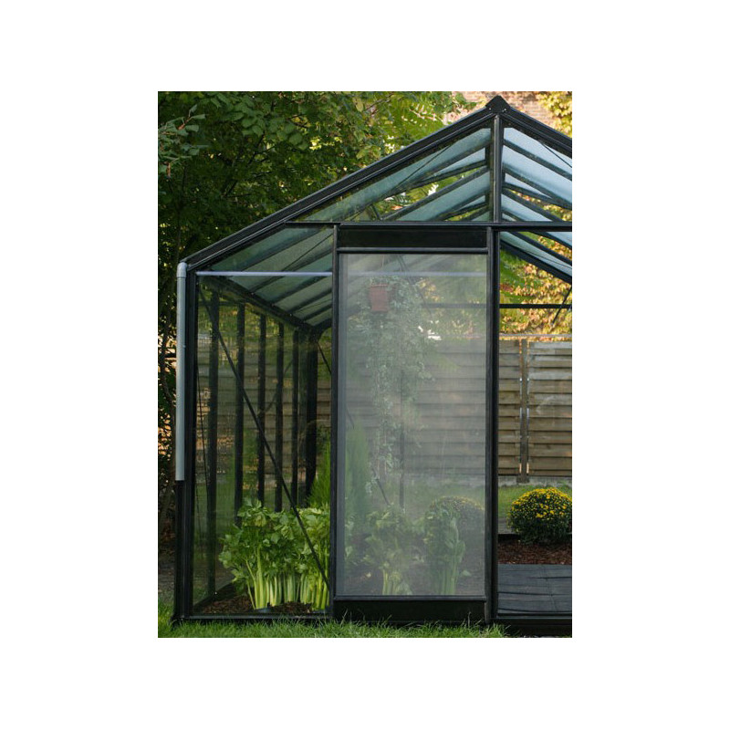 Porte moustiquaire avec cadre en aluminium laqué pour serre Prestige-ACD