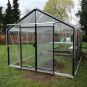 Serre de jardin R305H 11,35m² en aluminium et verre trempé ALULINE – ACD