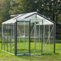 Serre de jardin R204H 6,91m² en aluminium et verre trempé ALULINE – ACD