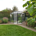 Serre de jardin R204H 6,91m² en aluminium et verre trempé ALULINE – ACD