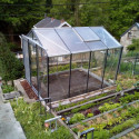 Serre de jardin R204H 6,91m² en aluminium et verre trempé ALULINE – ACD