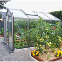 Serre de jardin R204H 6,91m² en aluminium et verre trempé ALULINE – ACD
