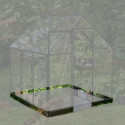 Embase pour serre Qube laquée noir 3,9m² de Halls