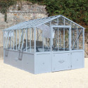 Serre de jardin Classique sur embase 2,75x3,8m en verre trempé - Lams
