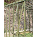 Serre de jardin Authentique sur base 2,75x6,05m en verre trempé - Lams