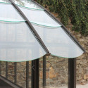Serre à dos vitré Harmonie Mirabeau sur muret 2,8x5,3m - Lams
