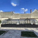 Serre Harmonie Amboise en aluminium et verre trempé 4mm sur embase 5,6x3,8m - Lams