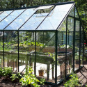 Serre de jardin 8,10m² en aluminium laqué et verre trempé Merkur - Lams