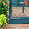 Serre de jardin 8,10m² en aluminium laqué et verre trempé Merkur - Lams