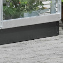 Embase en acier galvanisé noire pour serre Altan 2 de 0,9m² Halls