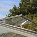 Serre de jardin SUPRA 19m² en aluminium laqué et verre trempé 4mm + embase incluse - Lams