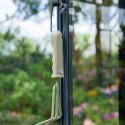Serre de jardin sur muret 18,8m² anthracite en verre trempé Grand Oase - Juliana