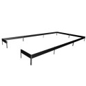 Serre de jardin 13m² noire en verre trempé Qube - Halls