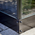 Embase pour serre Qube laquée noir 6,6m² de Halls