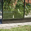 Embase pour serre Qube laquée noir 13m² de Halls