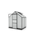 Serre de jardin en alu noir et polycarbonate 6mm - Apollo 2500 - Vitavia