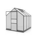 Serre de jardin en alu noir et polycarbonate 6mm - Apollo 3800 - Vitavia