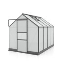Serre de jardin en alu noir et polycarbonate 6mm - Apollo 5000 - Vitavia