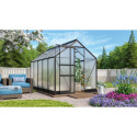 Serre de jardin en alu noir et polycarbonate 4mm - Apollo 6200 Vitavia