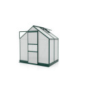 Serre de jardin en alu vert et polycarbonate 4mm - Apollo 2500 - Vitavia