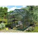Serre de jardin en alu vert et polycarbonate 4mm - Apollo 5000 - Vitavia